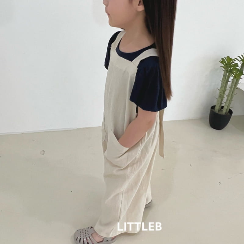 Littleb - Korean Children Fashion - #fashionkids - Iinen Dungarees Pants - 7