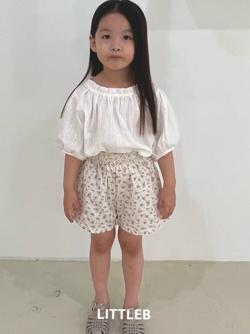 Littleb - Korean Children Fashion - #kidsshorts - Grape Shirring Blouse - 3