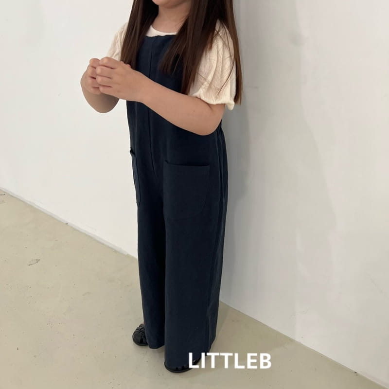 Littleb - Korean Children Fashion - #kidsshorts - Iinen Dungarees Pants - 8