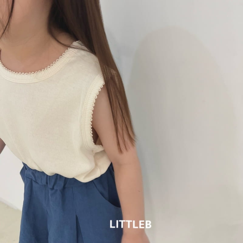 Littleb - Korean Children Fashion - #kidzfashiontrend - Pin Rib Sleeveless - 2