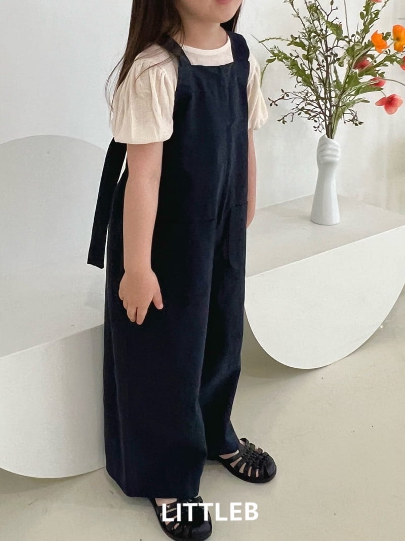 Littleb - Korean Children Fashion - #kidzfashiontrend - Iinen Dungarees Pants - 10