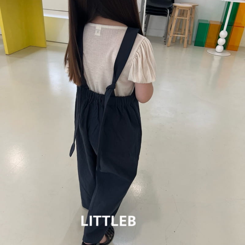 Littleb - Korean Children Fashion - #littlefashionista - Iinen Dungarees Pants - 12