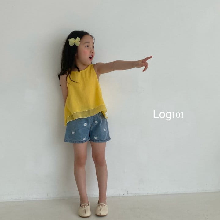 Log101 - Korean Children Fashion - #designkidswear - Daisy Denim Shorts - 4