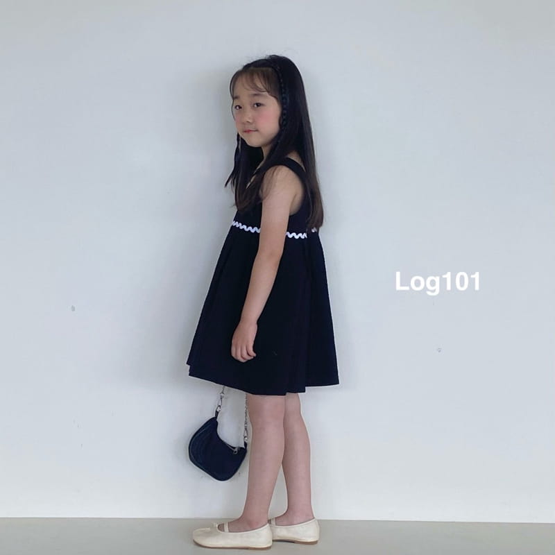 Log101 - Korean Children Fashion - #stylishchildhood - Wave Sleeveless One-piece - 8