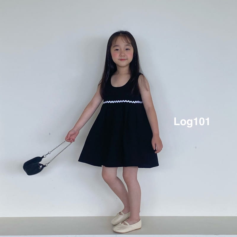 Log101 - Korean Children Fashion - #todddlerfashion - Wave Sleeveless One-piece - 6