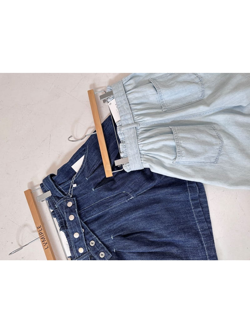 Lumiple - Korean Women Fashion - #momslook - 6556 Ma Denim Belt Shorts - 10