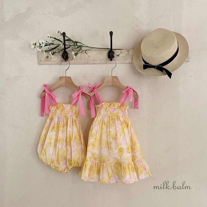 Milk Balm - Korean Baby Fashion - #babylifestyle - Flori Smocking Bodysuit - 6