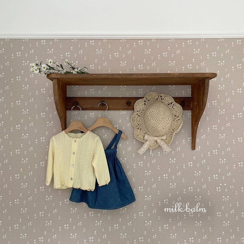 Milk Balm - Korean Children Fashion - #designkidswear - Eyelet Cardigan - 5