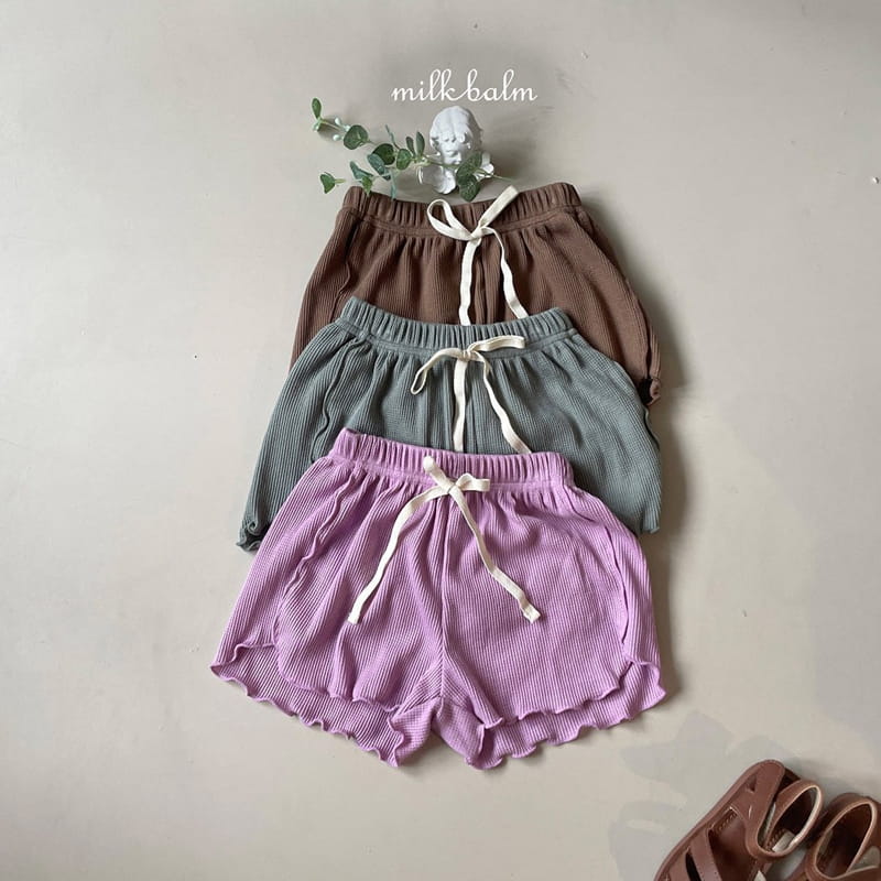 Milk Balm - Korean Children Fashion - #todddlerfashion - Milk Waffle Shorts