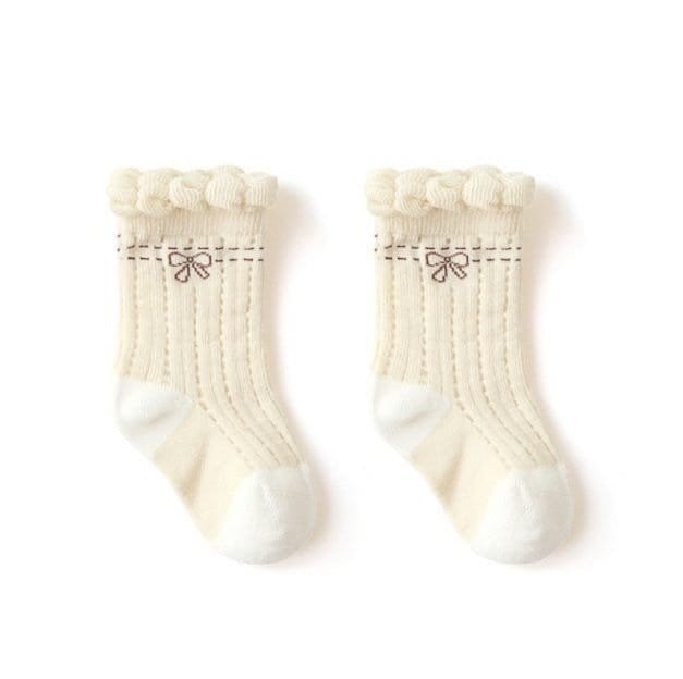 Miso - Korean Baby Fashion - #babygirlfashion - Ribbon Socks - 3