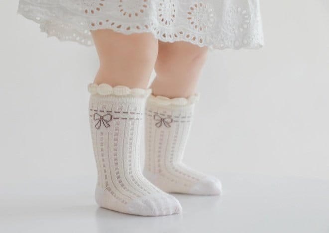 Miso - Korean Baby Fashion - #babyoninstagram - Ribbon Socks - 5