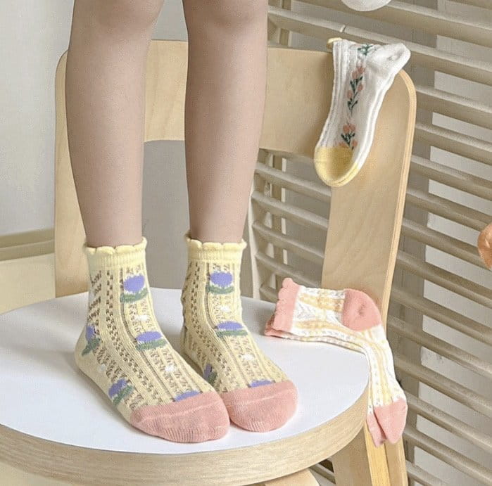 Miso - Korean Children Fashion - #Kfashion4kids - Lilly Socks Set - 6