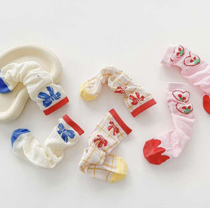 Miso - Korean Children Fashion - #childofig - Heart Ribbon Socks