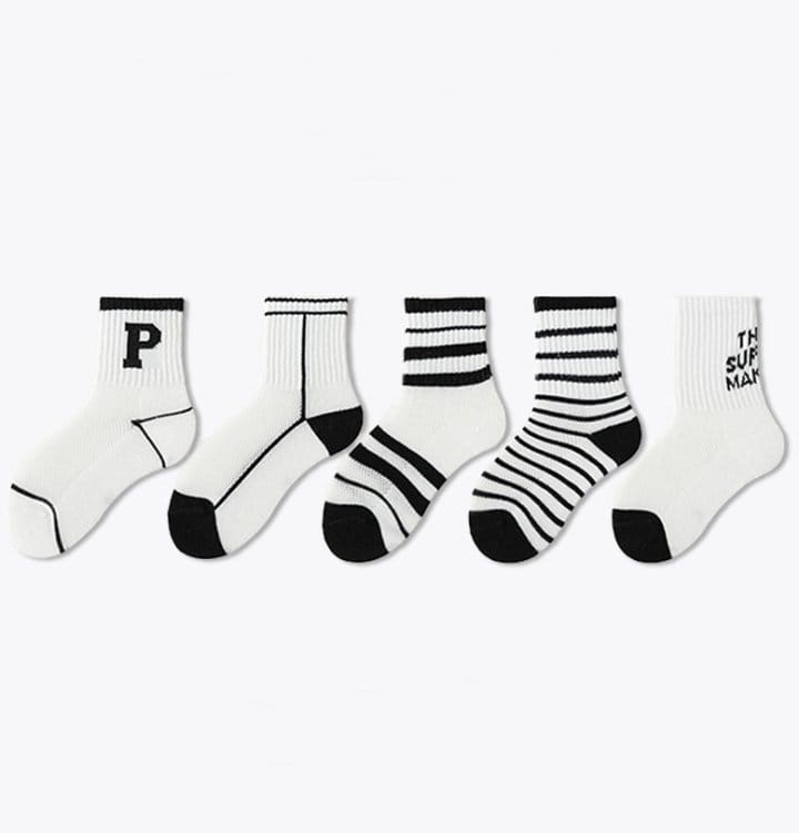 Miso - Korean Children Fashion - #childrensboutique - Black Socks Set