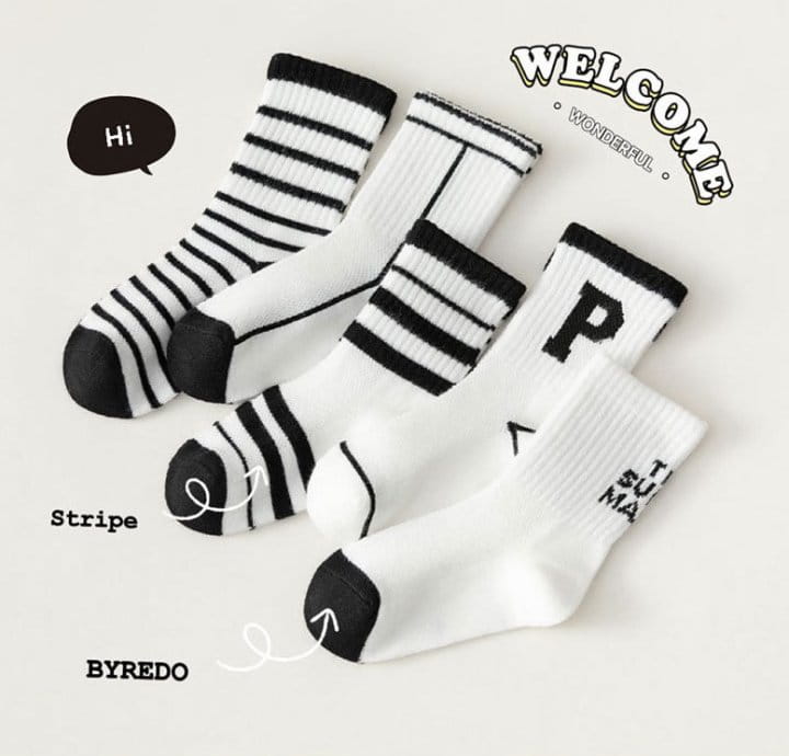 Miso - Korean Children Fashion - #discoveringself - Black Socks Set - 3