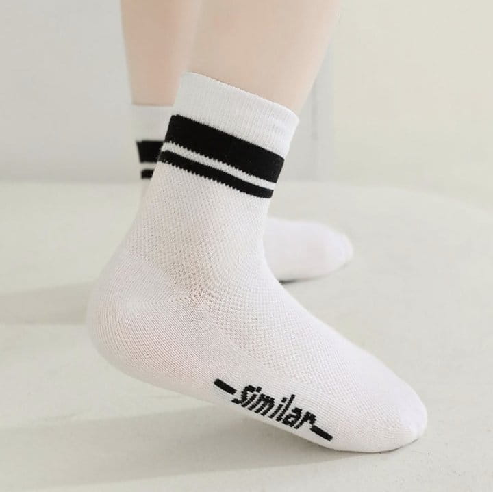 Miso - Korean Children Fashion - #kidsstore - Black Socks Set - 6