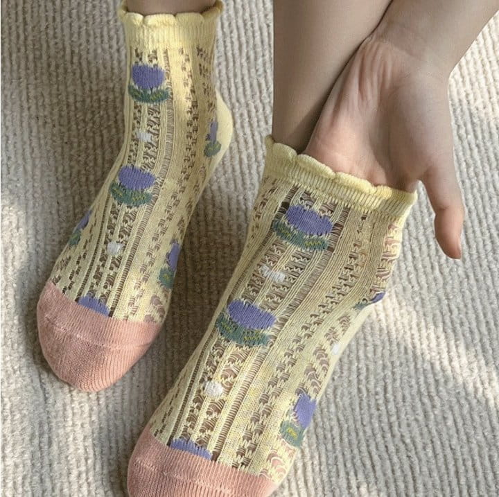 Miso - Korean Children Fashion - #kidsshorts - Lilly Socks Set - 4