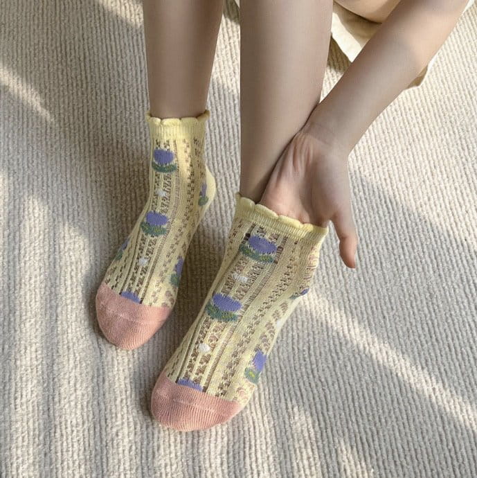 Miso - Korean Children Fashion - #kidzfashiontrend - Lilly Socks Set - 5