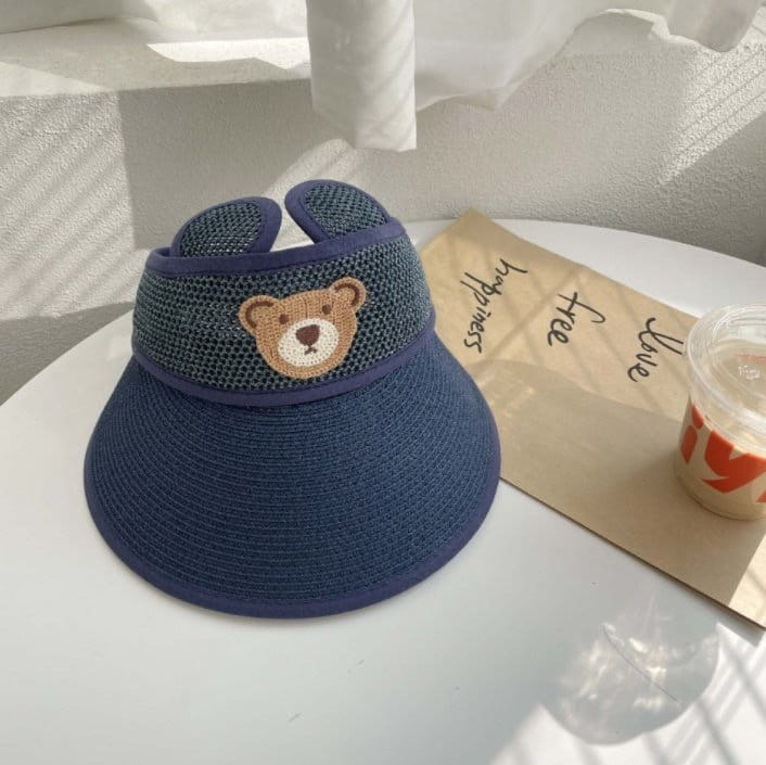 Miso - Korean Children Fashion - #minifashionista - Bear Straw Sun Cap - 6