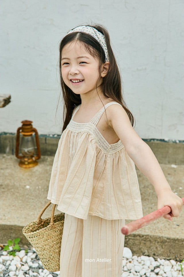 Mon Atelier - Korean Children Fashion - #Kfashion4kids - Churros Top Bottom Set - 10