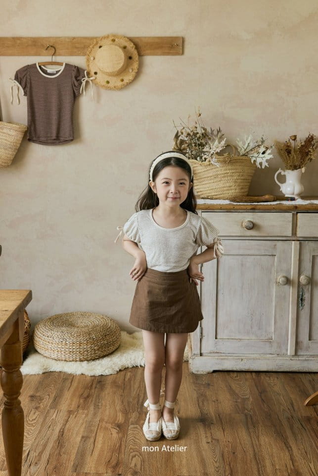 Mon Atelier - Korean Children Fashion - #childofig - Elly Ribbon Tee - 10