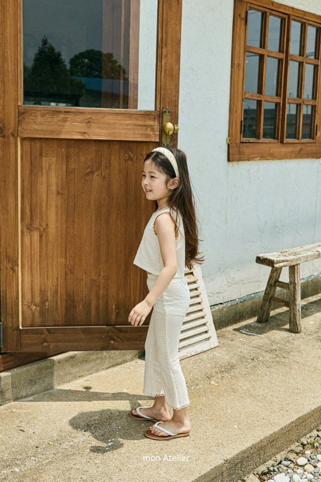 Mon Atelier - Korean Children Fashion - #childofig - Embo Top Bottom Set - 3