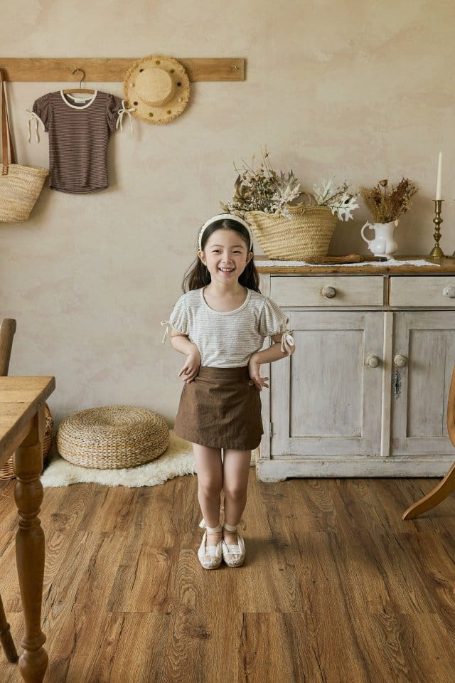 Mon Atelier - Korean Children Fashion - #childrensboutique - Elly Ribbon Tee - 12