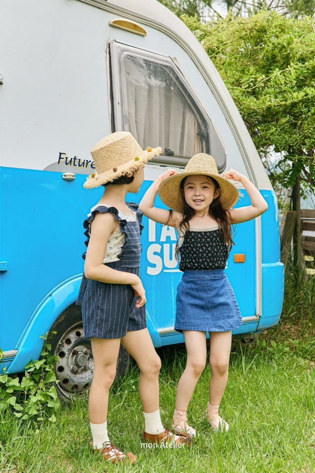 Mon Atelier - Korean Children Fashion - #discoveringself - Holly Flower Sleeveless - 2