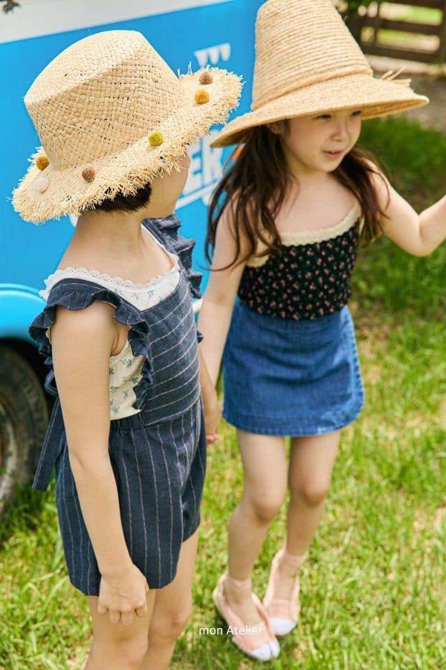 Mon Atelier - Korean Children Fashion - #fashionkids - Holly Flower Sleeveless - 4