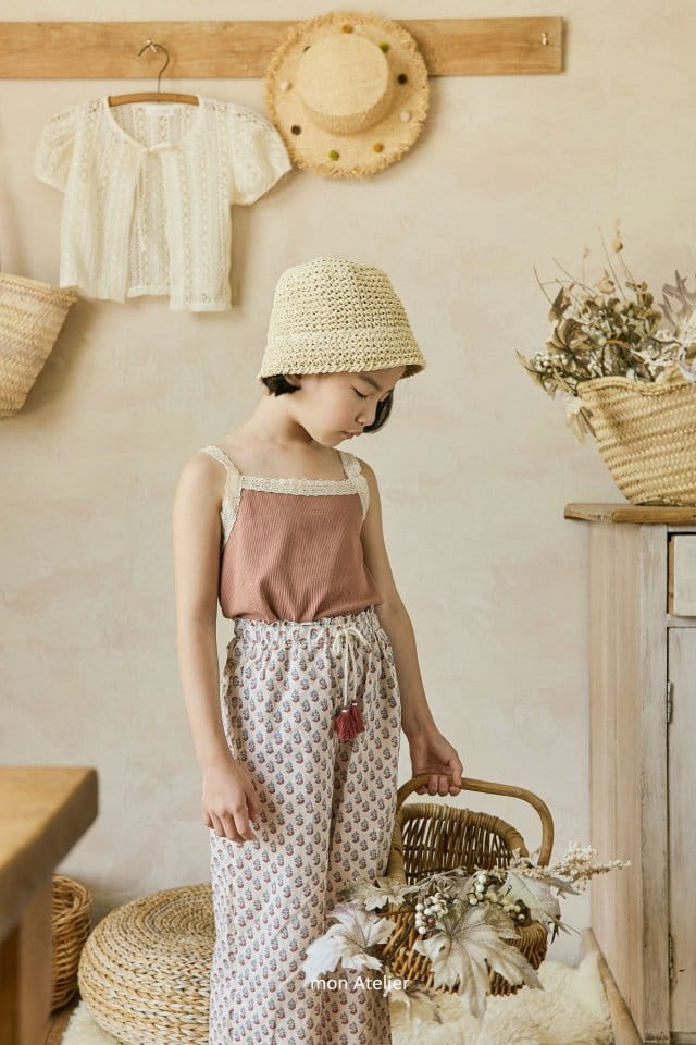 Mon Atelier - Korean Children Fashion - #kidsshorts - Rattan Bucket Hat - 2