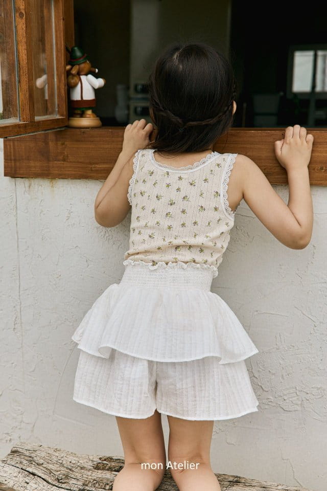 Mon Atelier - Korean Children Fashion - #kidsstore - Juju Lace Sleeveless - 7