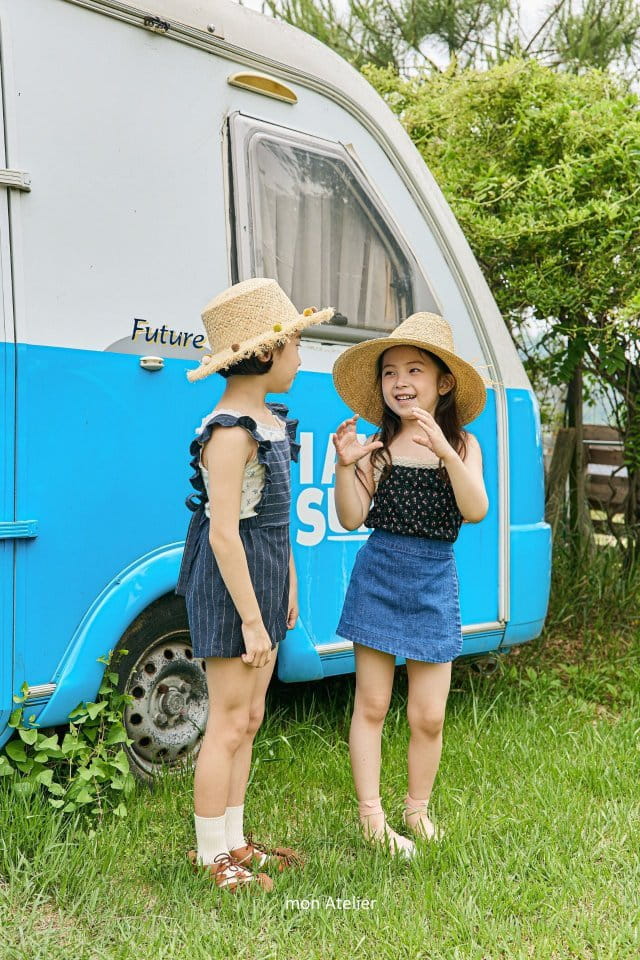 Mon Atelier - Korean Children Fashion - #littlefashionista - Holly Flower Sleeveless - 8