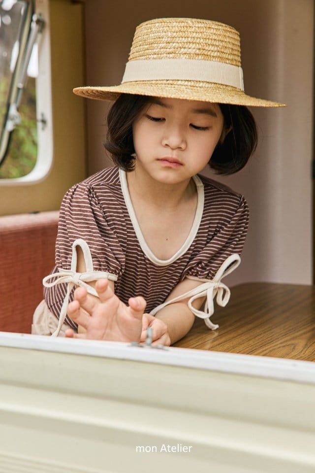 Mon Atelier - Korean Children Fashion - #littlefashionista - Elly Ribbon Tee - 6