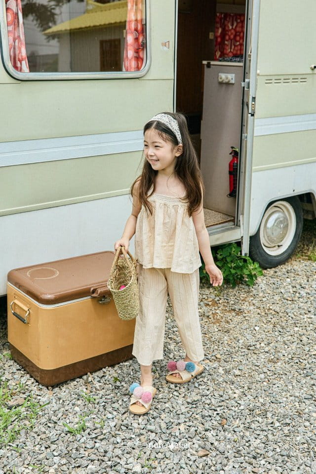 Mon Atelier - Korean Children Fashion - #littlefashionista - Churros Top Bottom Set - 11