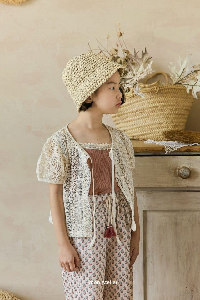 Mon Atelier - Korean Children Fashion - #littlefashionista - Rattan Bucket Hat - 6