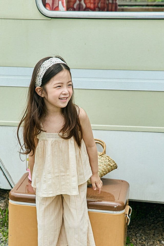 Mon Atelier - Korean Children Fashion - #magicofchildhood - Churros Top Bottom Set - 12