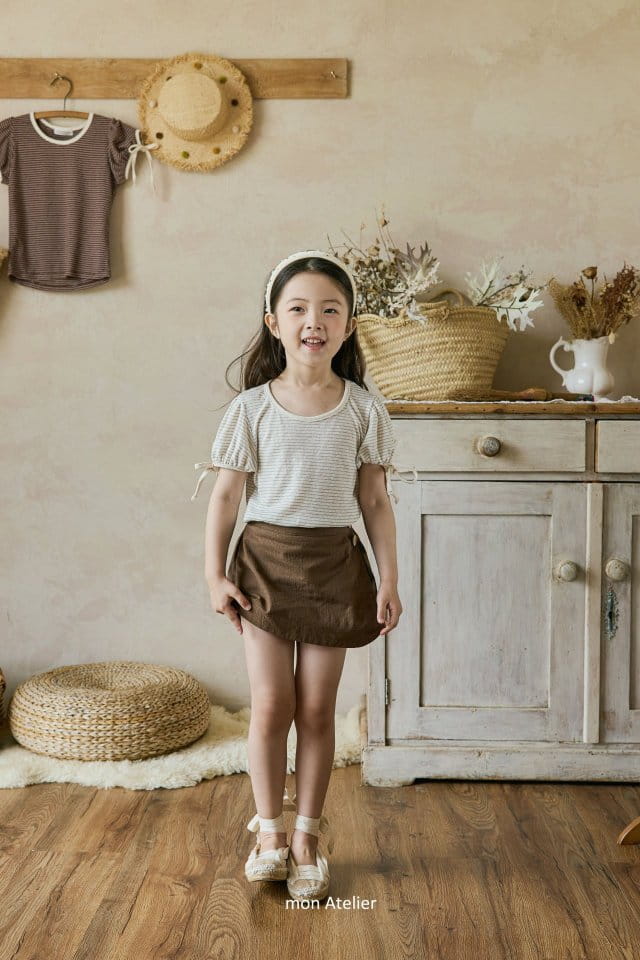 Mon Atelier - Korean Children Fashion - #minifashionista - Elly Ribbon Tee - 8