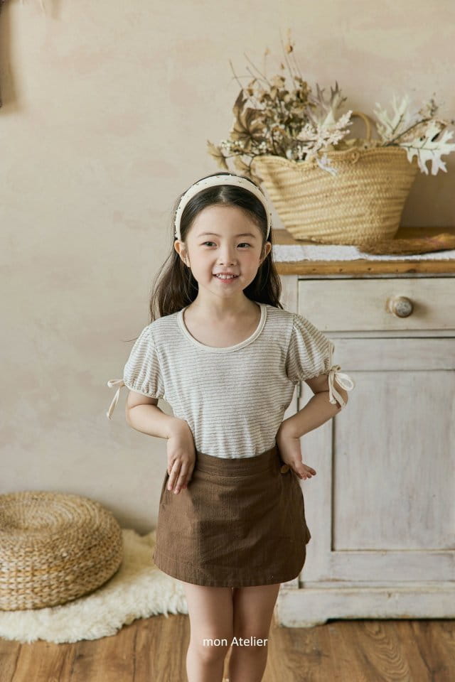 Mon Atelier - Korean Children Fashion - #prettylittlegirls - Elly Ribbon Tee - 9