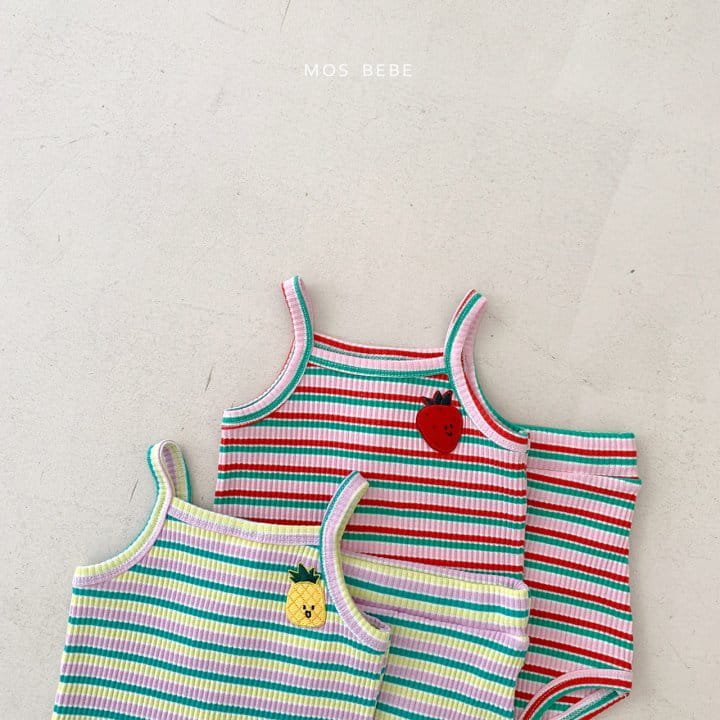 Mos Bebe - Korean Baby Fashion - #babyclothing - Fruit Top Bottom Set - 3