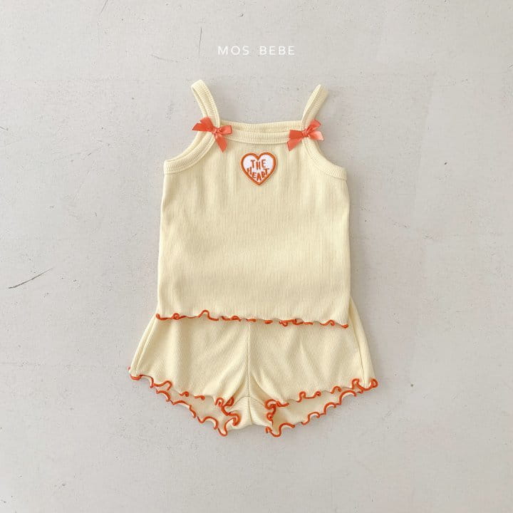 Mos Bebe - Korean Baby Fashion - #babyfever - Jenny Top Bottom Set - 4