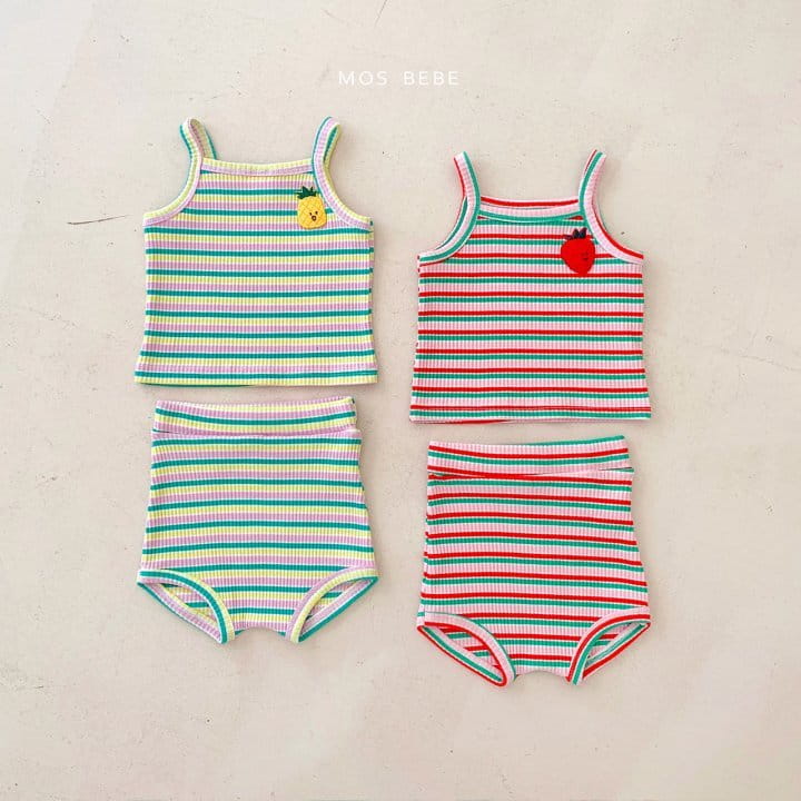 Mos Bebe - Korean Baby Fashion - #babylifestyle - Fruit Top Bottom Set - 7