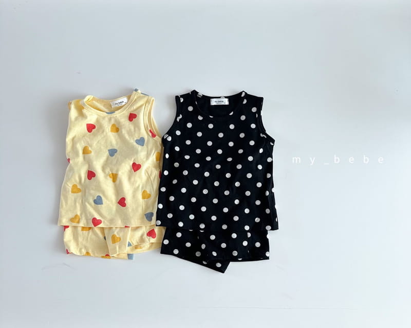 My Bebe - Korean Children Fashion - #littlefashionista - Summer Top Bottom Set - 3