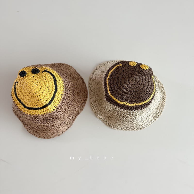 My Bebe - Korean Children Fashion - #littlefashionista - Smile Straw Hat