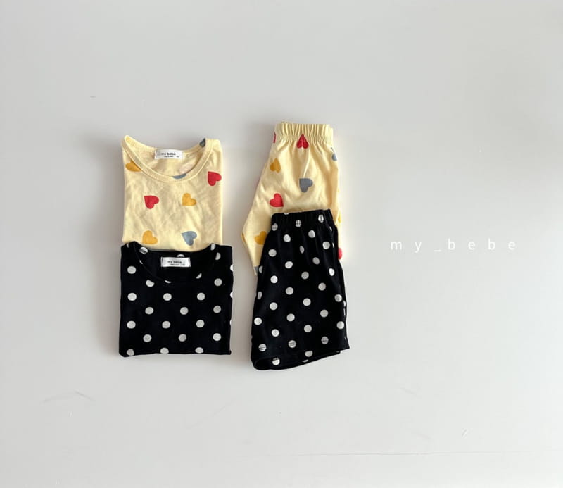 My Bebe - Korean Children Fashion - #littlefashionista - Summer Top Bottom Set - 4