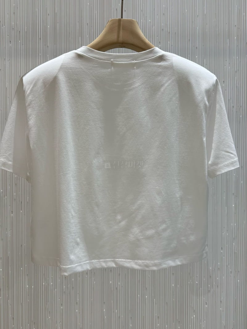 Neroli36 - Korean Women Fashion - #momslook - Silket Crop Tee - 9