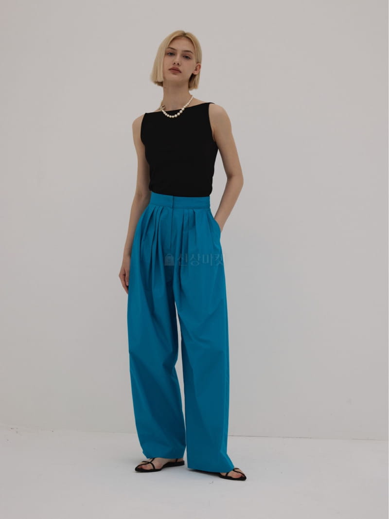 Neroli36 - Korean Women Fashion - #womensfashion - Color Wrinkle Pants