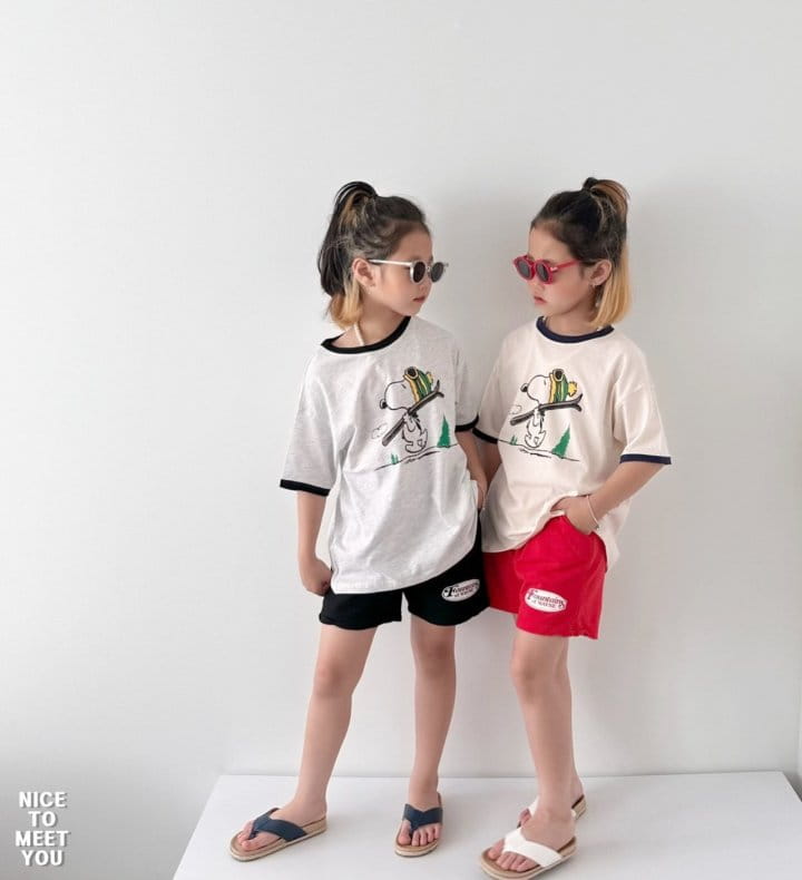 Nice To Meet You - Korean Children Fashion - #childofig - Skii Snoo Tee - 6