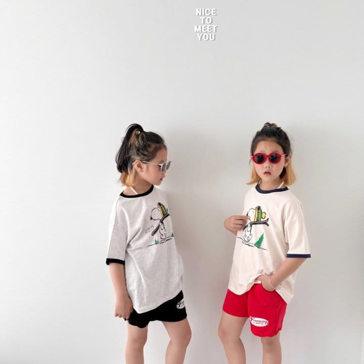 Nice To Meet You - Korean Children Fashion - #designkidswear - Skii Snoo Tee - 8