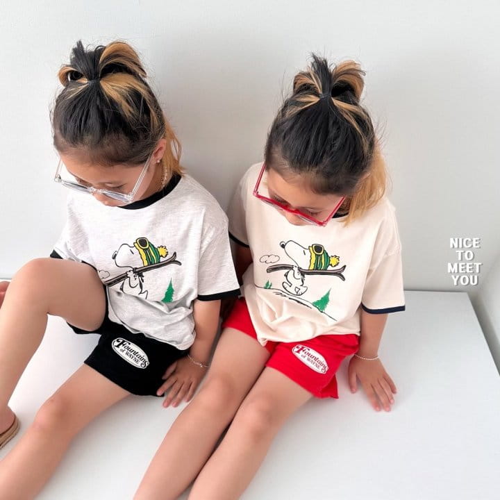 Nice To Meet You - Korean Children Fashion - #discoveringself - Skii Snoo Tee - 9