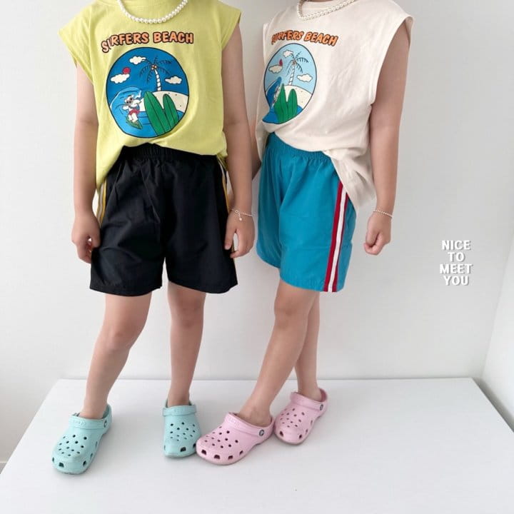 Nice To Meet You - Korean Children Fashion - #kidsshorts - Surfer Sleeveless - 10